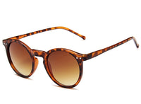 Sunglasses Leopard Round Womens Classic Rivet