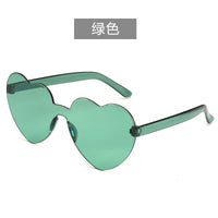 Candy color heart shape ocean personality glasses sunglasses