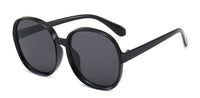 Round Frame Sunglasses Women Retro Brand Designer Brown Black Oversized Lady Sun Glasses Female Fashion Outdoor Driving