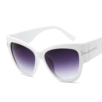 Brand Designer Cat Eye Women Sunglasses Female Gradient Points Sun Glasses Big Oculos feminino de sol UV400