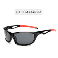 Polarized Sunglasses Men Brand Designer Square Sports Sun Glasses for Men Driving Fishing Black Frame Goggle UV400
