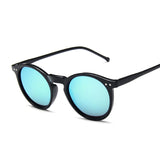 Vintage Leopard Round Sunglasses Women Fashion Cat Eye Mirror Sun Glasses Female Brand Designer Classic Gradient Oculos De Sol