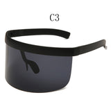 Sunglasses Women Men Brand Design Goggle Sun Glasses Big Frame Shield Visor Men Windproof Glasses UV400