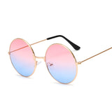 Vintage Small Round Sunglasses Woman Brand Designer Sunglasses Female Alloy Colorful Mirror Retro Black Circle Oculos De Sol