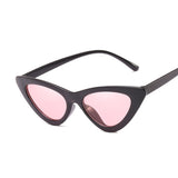 Cute Sexy Vintage Cat Eye Sunglasses Woman Small Black White Triangle Retro Ladies Sun Glasses Leopard Female Oculos De Sol