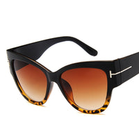 Brand Designer Cat Eye Women Sunglasses Female Gradient Points Sun Glasses Big Oculos feminino de sol UV400