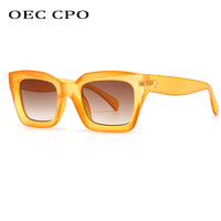 Cool Colorful Square Sunglasses Women Men New Brand Design Vintage Sun Glasses For Women Unique Flat Top Eyewear Shades UV400
