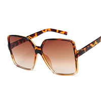 Black Square Oversized Sunglasses Women Big Frame Colorful Sun Glasses Female Mirror Oculos Unisex Gradient Hip Hop Shades