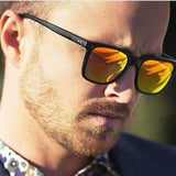Design Sunglasses Men Driver Shades Male Vintage Sun Glasses Men Square Frame Mirror Summer UV400 Oculos de sol