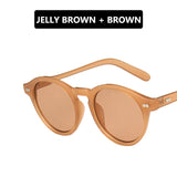 Vintage Round Sunglasses Women Men Retro Green Sun Glasses Shades for Female Brand Designer All-match Eyewear UV400