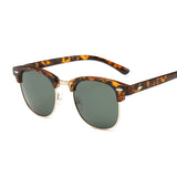 Polarized Men Sunglasses Vintage Brand Designer Sun Glasses Women Semi Rimless Classic Rivet Retro Male Female Oculos De Sol