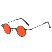Small Round Sunglasses Women Men UV400 Metal Brand Designer Punk Sun Glasses Steampunk Vintage Goggles Black Shades