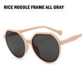 2021 New Fashion Style All-match Trend Sunglasses Personalized Round Frame Sunglasses Ins Trend Candy Color Big Frame Sunglasses