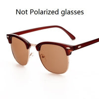 Classic Semi-Rimless Sunglasses Men&#39;s Women 2022 Square Polarized Sun glasses Men Oculos De Sol Gafas UV400 Retro Eyewear