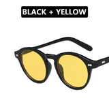 Vintage Round Sunglasses Women Men Retro Green Sun Glasses Shades for Female Brand Designer All-match Eyewear UV400