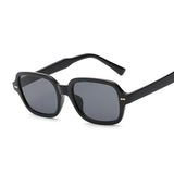 Black Yellow Square style Vintage Sunglasses Woman Retro Rivet Small Frame Male Sun Glasses Brand Designer Oculos De Sol