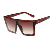 Luxury Brand Square Sunglasses Women Vintage Oversize Sun Glasses Female Big Frame Shades Black Lady Uv400