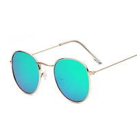 Classic Small Frame Round Sunglasses Women/Men Brand Designer Alloy Mirror Sun Glasses Male Female Fashion Vintage Oculos
