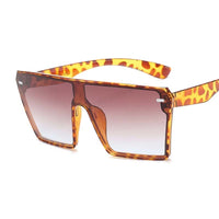 Vintage Square Sunglasses Women Oversized Gradient Plastic Sun Glasses Ladies Sports Style Cool Fashion Mirror Oculos De Sol