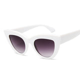 Retro Fashion Sunglasses Women Brand Designer Vintage Cat Eye Black Sun Glasses Female Lady UV400 Oculos