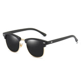 Classic Semi-Rimless Sunglasses Men&#39;s Women 2022 Square Polarized Sun glasses Men Oculos De Sol Gafas UV400 Retro Eyewear