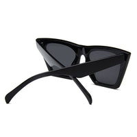 Mirror Fashion Brand Designer Cat Eye Women Sunglasses Female Black Lady Sun Glasses Small Oculos Feminino De Sol