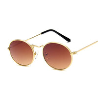 Retro Oval Sunglasses Women 2019 Luxury Brand Designer Vintage Small Black Red Yellow Shades Sun Glasses Female Oculos UV400