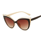 Cat Eye Sunglasses Women Vintage Fashion Butterfly Mirror Sun Glasses Female Retro Summer Style Metal Eyeglasses Luxury