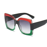 Oversized Square Sunglasses Women Brand Designer Clear Lenses Sun Glasses Female Three Colors Big Frame Party Eye Glasses Oculos