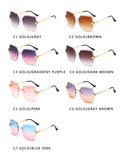 Luxury Brand Sunglasses Women Fashion Black Retro Sun Glasses for Women Vintage Lady Summer Style Sunglasses Female Famous UV400