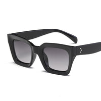 Women Luxury Brand Square Sunglasses Ladies Vintage Oversized Sun Glasses Female Big Frame Uv400 Shades Black