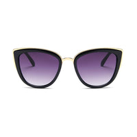 Vintage Cat Eye Sunglasses Women Fashion Brand Designer Sunglasses Female Sexy Leopard Cateyes Black Gradient Oculos De Sol
