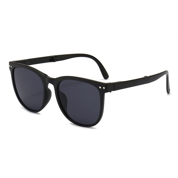 Folding Sunglasses Women  Polarized Sun Glasses Men Night Vision Driving Eyewear Portable Sunglass wIth Glasses Case