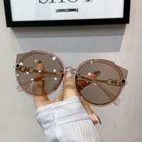 UV400 Sense Summer Sunglasses Personality Fashion Show Face Small Female Elegant Street Shooting Tide Bungee Beach Sunglasses