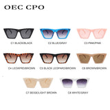 Cat Eye Sunglasses Women Fashion Brand Designer Sun Glasses Female Trend Shades Brown Eyewear UV400 O947