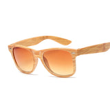 Bamboo Wood Square Sunglasses Woman Vintage Brand Designer Sun Glasses Female Male Fashion Rivet Mirror Driving Oculos De Sol