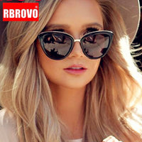 Oversized Sunglasses Women Cateye Retro Glasses for Women Luxury Sunglasses Women Brand Oculos De Sol Feminino