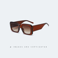 Vintage Fashion Square Sunglasses Women Men Luxury Brand Designer Small Frame Classic Gradient Sun Glasses For Female Shades