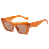 Brand Cat Eye Designer Sunglasses Women 2022 Fashion Design Retro Sun Glasses Female Vintage Square Lady Oculos De Sol