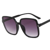 Designer Square Sunglasses Woman Retro Vintage Gradient Sun Glasses Female Clear Lens Black White Oculos De Sol