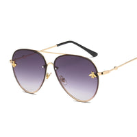 Vintage Gradient Aviation Sunglasses Woman Fashion Luxury Style Sun Glasses Male Brand Designer Ocean Metal Rimless Oculos