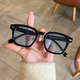 Rectangle Vintage Sunglasses 2022 Fashion Design Retro Sun Glasses Female Popular Eyeglass Korean Style Casual Goggles