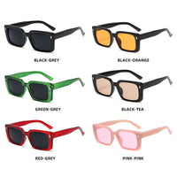 Square Sunglasses Women 2022 Luxury Brand Shades for Women Vintage Orange Punk Gafas De Sol Hombre Lentes De Sol Mujer