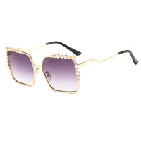 Oversized Square Sun Glasses Ladies 2022 New Luxury Pearl Sunglasses Women Brand Designer  Fashion Shades big Square