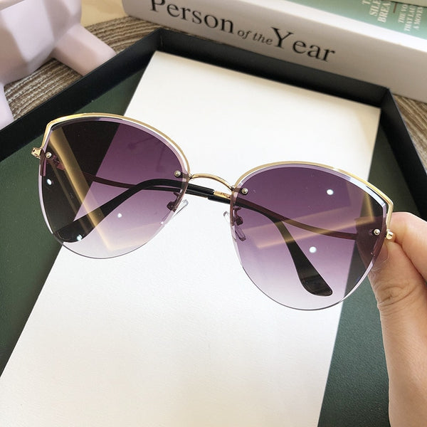 Chill Women's Biker Sunglasses Purple Frame Clear Lenses