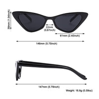 Vintage Cat Eye Sunglasses Small Frame Retro Sunglasses UV400 Protection Eyewear Fashion Trendy Streetwear Eyewear