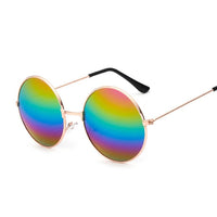 Woman Male Small Frame Metal Colorful Ocean Mirror Retro Classic Round Sunglasses Woman Vintage Circle Design Sun Glasses
