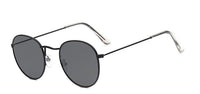 Sunglasses Black Round Small Frame Classic Vintage