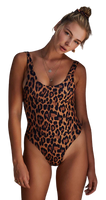Swimsuit One Piece Leopard Monokini Womens Swimwear