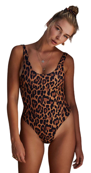 Swimsuit One Piece Leopard Monokini Womens Swimwear